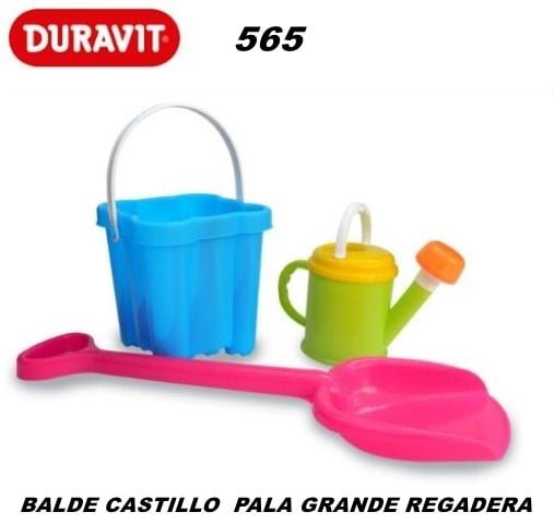 Balde Castillo Con Pala Grande Y Regadera Caja Vacc Tienda