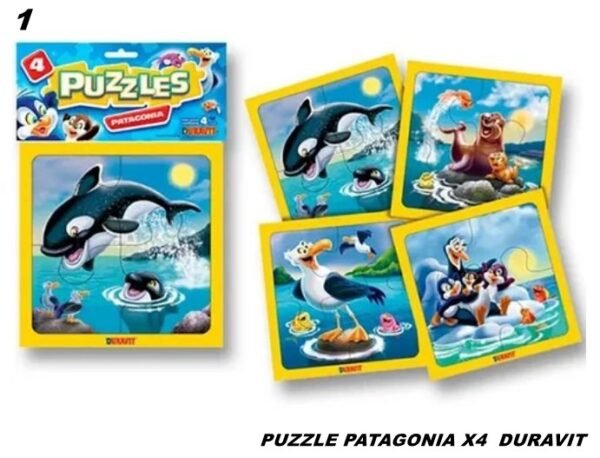 1 PUZZLE X 4  PATAGONIA (Caja  48)