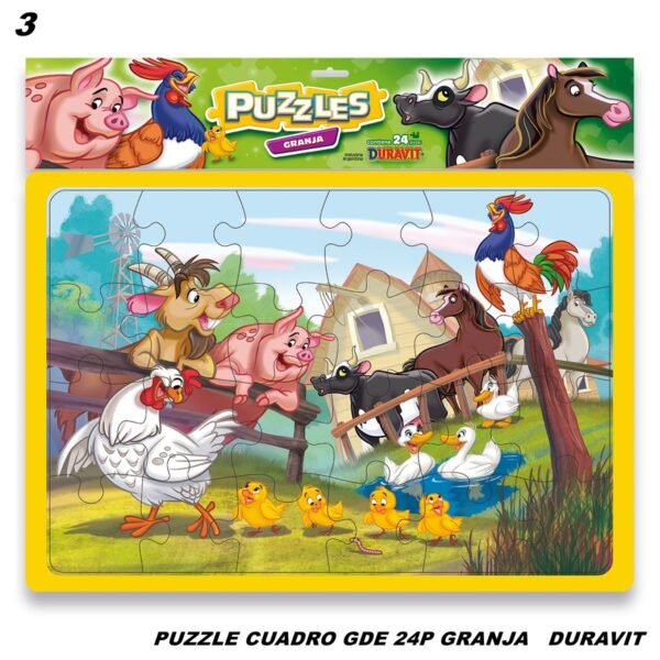 3 PUZZLE CUADRO GDE 24P (Caja 24)