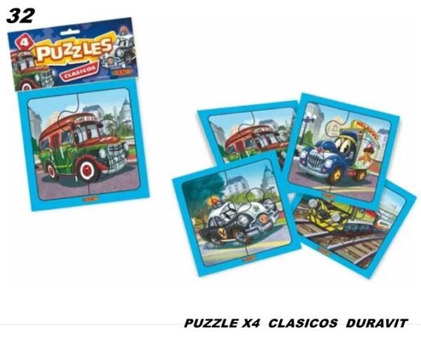 32 PUZZLE X 4  CLASICOS (Caja 48)