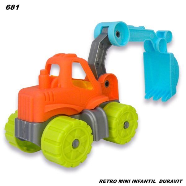 681 RETROEXCAVADORA MINI INFANTIL  (Caja 50)  . (+video)