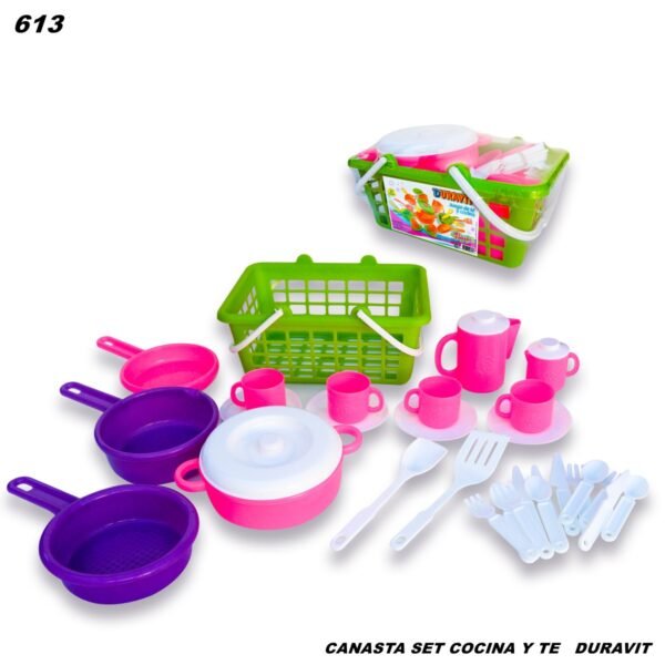 613 CANASTA SET COCINA Y TE (Caja 14)