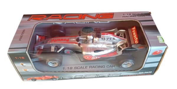 *40041- AUTO FORMULA 1, ESC 1:18 ,LUZ SONIDOS FRICCION PILAS INCL  30X12X10 - Imagen 2