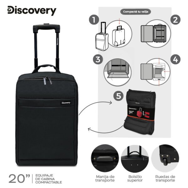27558 – VALIJA Carry On Plegable Discovery (+ INFO FOTOS)