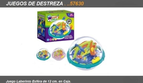 57630 JUEGO LABERINTO ESFERA 12 CM EN CAJA