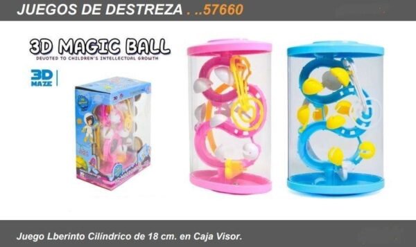 57660 JUEGO LABERINTO CILINDRICO DE 18 CM