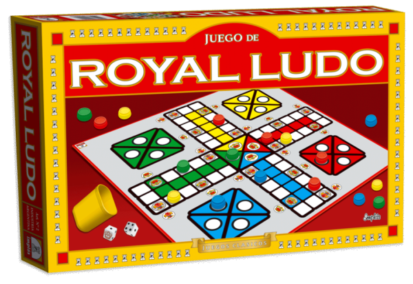 IM2- Royal Ludo Linea de lujo IMPLAS  Tradicionales CAJAX8 , Participantes: 2 a 4 jugadores Edad: a partir de 5 años Medidas de la caja 37.5 x 22.5 x 3.5 cm (+INFO PDF)