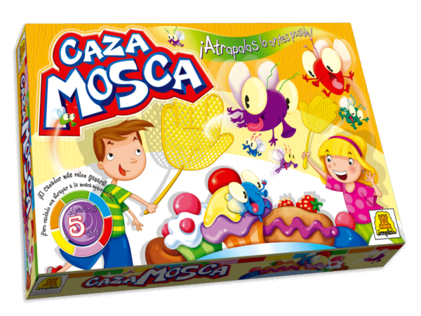 IM20 - Caza Mosca .IMPLAS No Tradicionales CAJAX8 ,. Participantes: 2 a 4 jugadores Edad: a partir de 5 años Medidas de la caja 34.5 x 22.4 x 4.4 cm Juego de tablero. ¡ A poner en acción tu velocidad ! ¡ Quien atrape mas moscas ganará el juego ! (+INFO PDF)