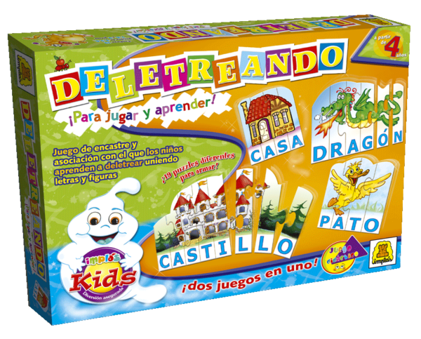 IM252- Deletreando, Juego de encastre .IMPLAS Didácticos Educativos CAJAX12. Edad: a partir de 4 años Participantes: 1 a 5 Medidas de la caja: 27 x 19.5 x 3.5 cm.(+INFO PDF)