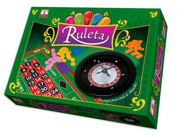 IM9 - Ruleta Linea de lujo. IMPLAS Tradicionales CAJAX6 , Participantes: 2 a 6 jugadores Edad: a partir de 8 años Medidas de la caja 37.5 x 26.5 x 6.5 cm  (+INFO PDF)