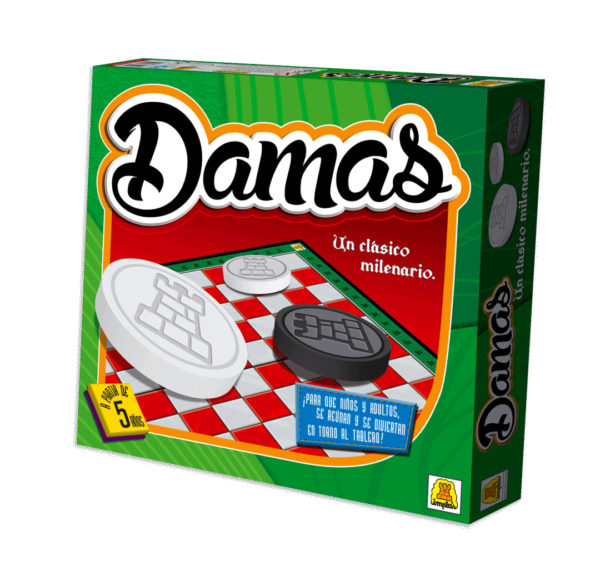 IM51-Damas Participantes: 2 jugadores Edad: a partir de 5 años Medidas de la caja 27 x 25 x 4.5 cm Juego de damas. Linea económica.IMPLAS TRADICIONAL CAJA X 8.(+INFO PDF)