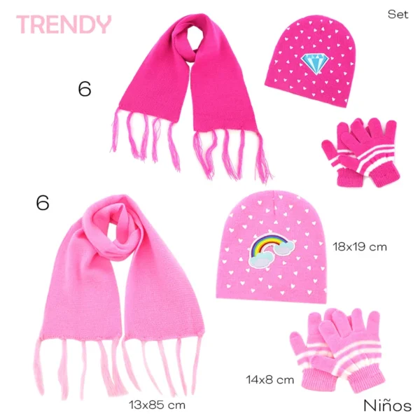 13813 – Set Gorro GUANTE y Bufanda Trendy T2