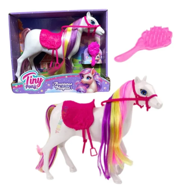 54355 - CABALLO TINY PONY C/ACCESORIOS CAJA 29X24X8 +INFO+FOTOS