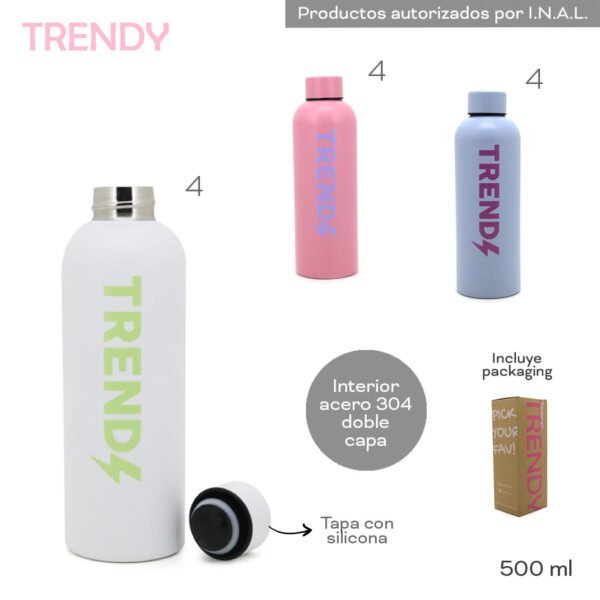 16443 - Botella Termica Trendy T3 500ML, PAKAGING, DESCRIPCIO EN (+FOTOS+VIDEO+INFO)
