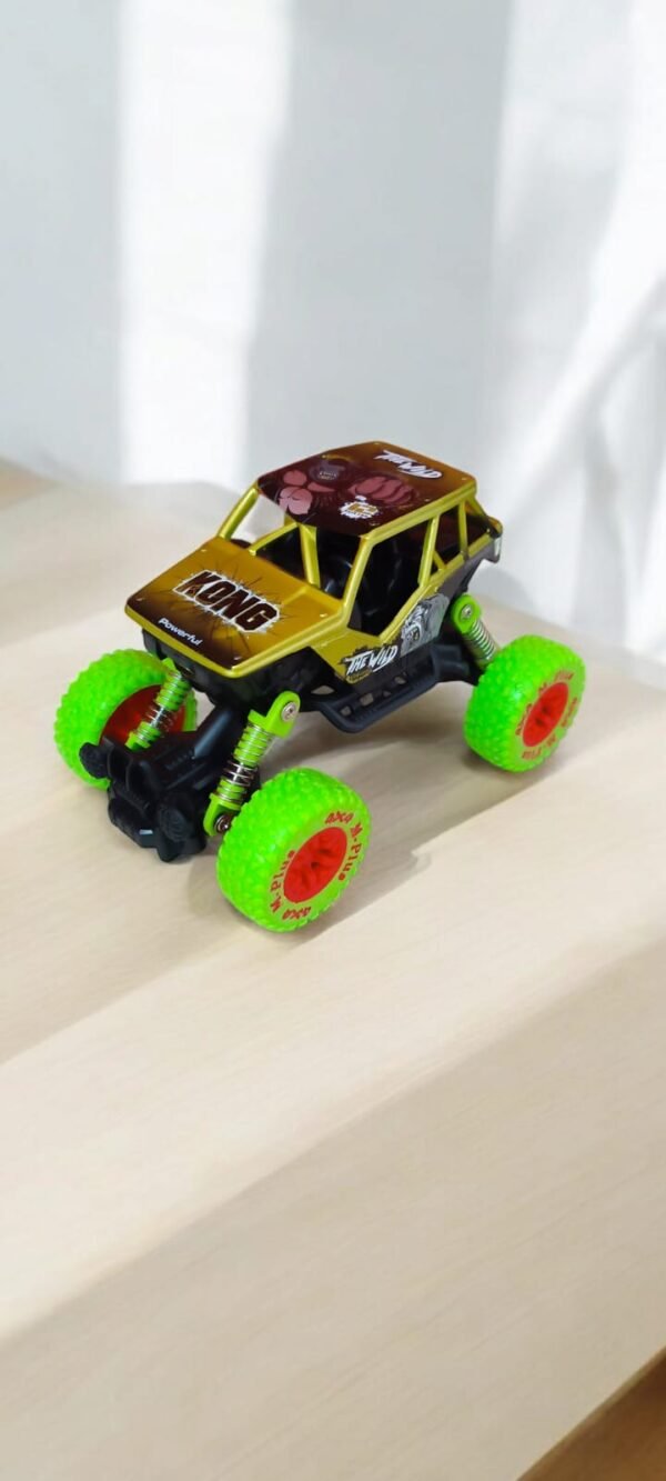 *45710- Autos GDE De Metal COLECCIÓN  Offroad Big Foot AMORTIGUADOR Fricción DOBLE Pull Back Esc ,ruedas de pvc, 18X13X11 CAJA VISOR +INFO+FOTOS 1:32 - Imagen 5