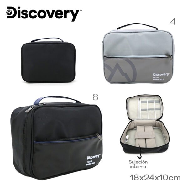 17096 - Organizador  Discovery T2 (USOS MULTIPLES) , +INFO+FOTOS Info: Multiples compartimentos, sujeción interna  Composición: nylon Alto: 18 cm Ancho: 24 cm Profundidad: 10 cm