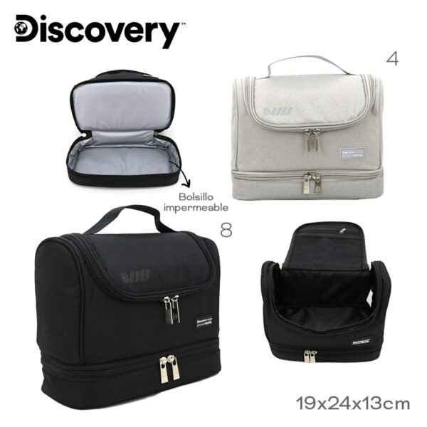 17099 - Organizador  Discovery T2 (USOS MULTIPLES), +INFO+FOTOS Info: Multiples compartimentos, bolsillo impermeable Composición: nylon Alto: 19 cm Ancho: 24 cm Profundidad: 13 cm