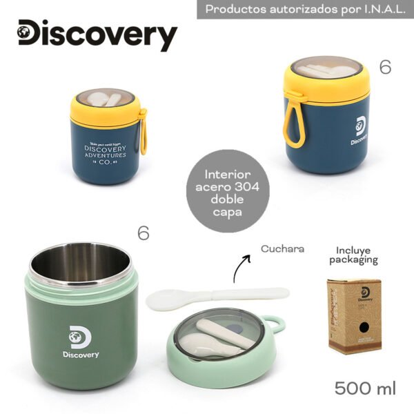14100 - Termo Alimentos Discovery C/ACC PACKAGING T2 500ML  DESCRIPCION EN +INFO+FOTOS