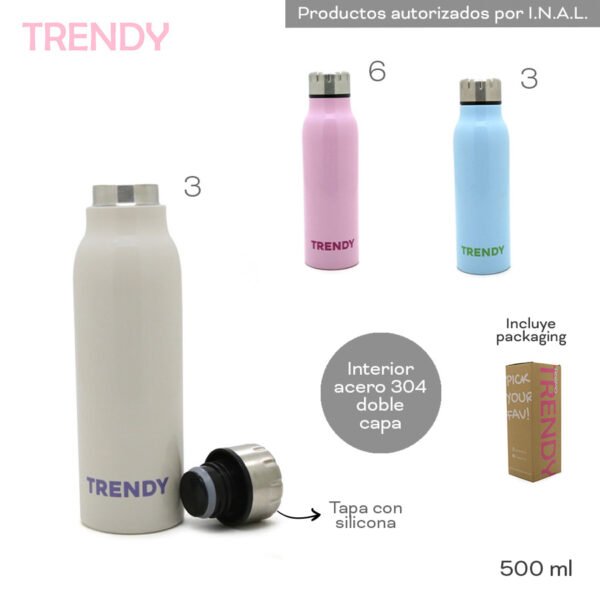 16442 - Botella Térmica Trendy T2 500ML, DESCRIPCIÓN EN +INFO+FOTOS
