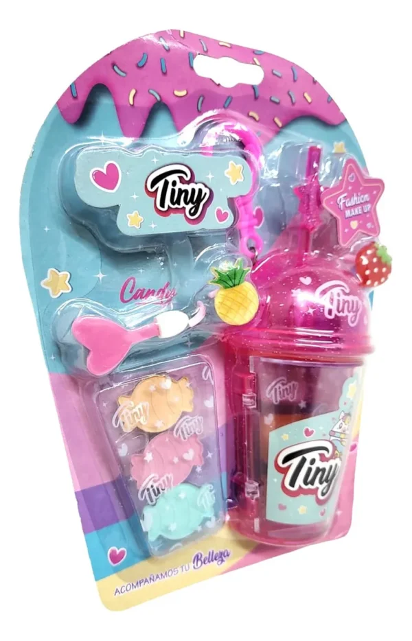 *3281- MAQUILLAJE TINY SET VASO EN BLISTERS 21X16X5 +INFO+FOTOS - Imagen 3