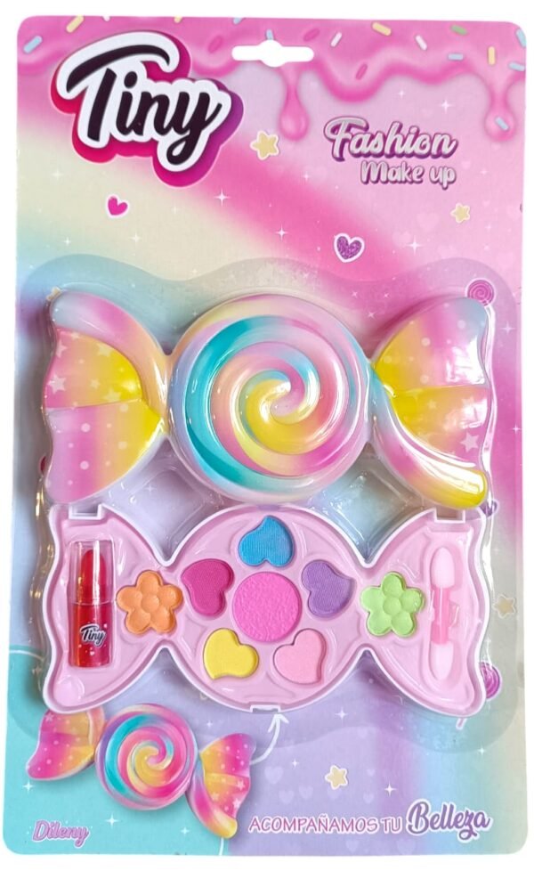 *3353- MAQUILLAJE TINY CARAMELO ARCOIRIS 19X30.6X5 +INFO+FOTOS - Imagen 2