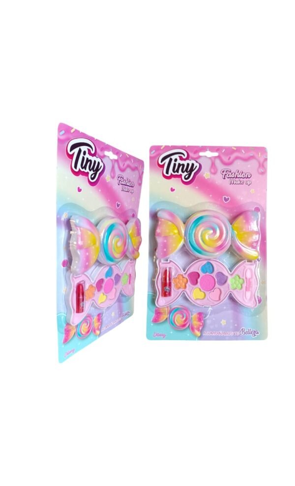 *3353- MAQUILLAJE TINY CARAMELO ARCOIRIS 19X30.6X5 +INFO+FOTOS