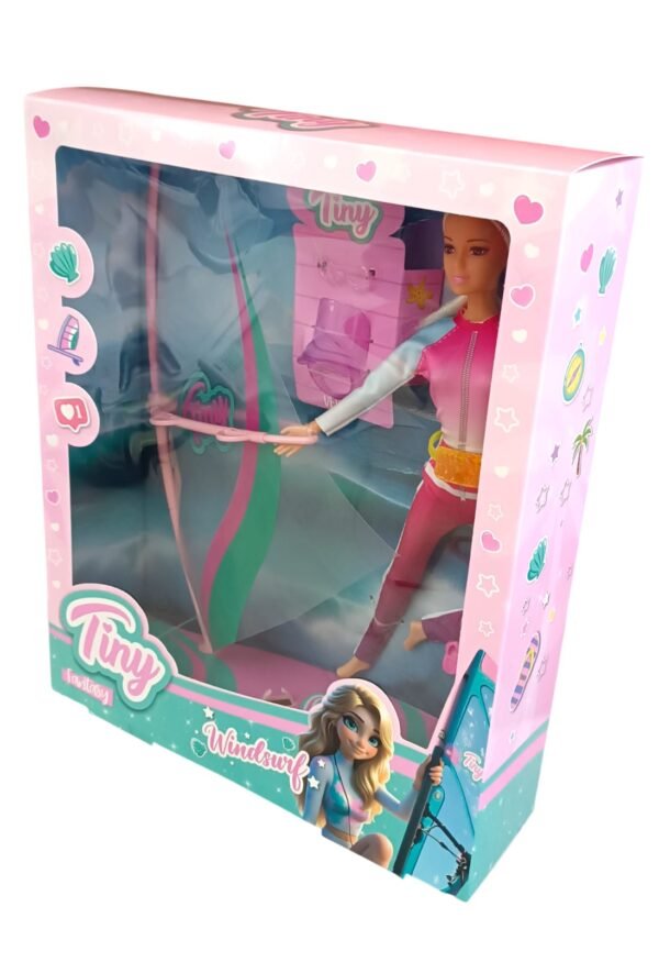 *55865- MUÑECA TINY WINDSURF C/ACCESORIOS 30X34X7 +INFO+FOTOS - Imagen 3