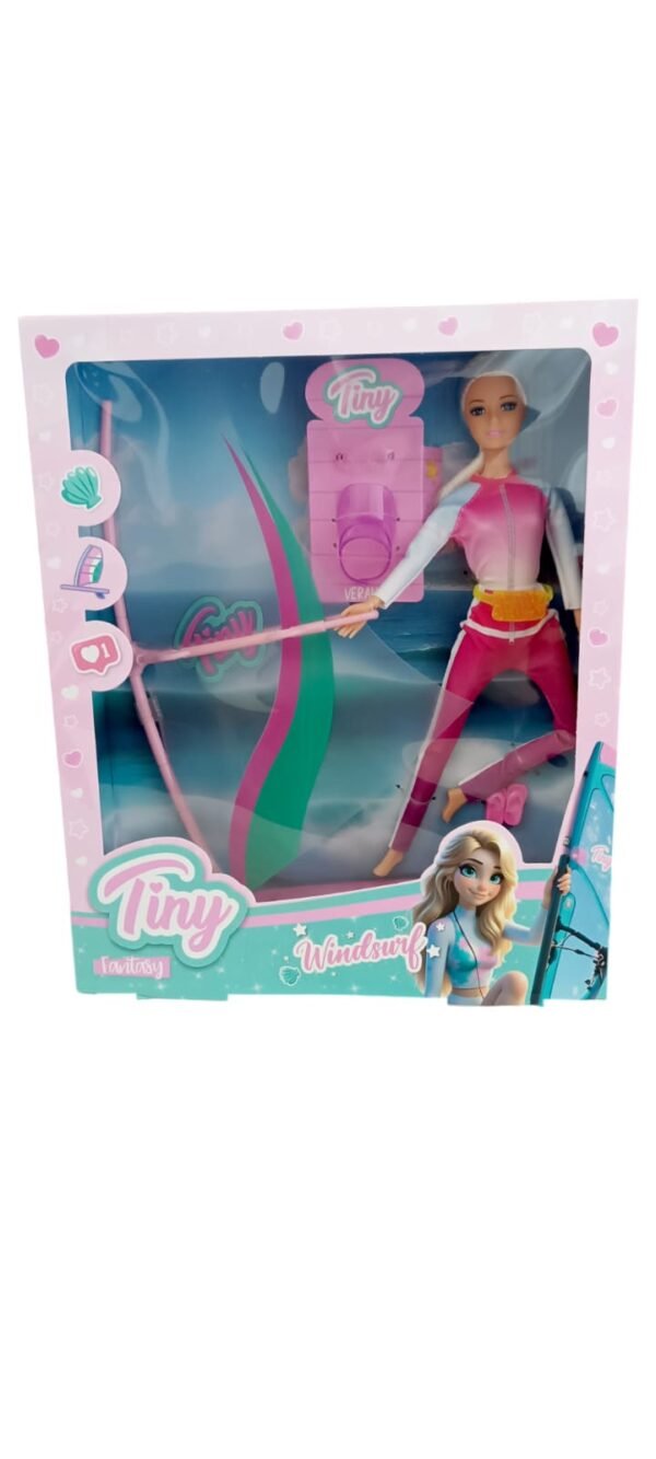 *55865- MUÑECA TINY WINDSURF C/ACCESORIOS 30X34X7 +INFO+FOTOS - Imagen 2