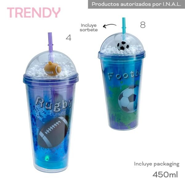 17386 - Vaso Trendy T2 450ML   Info: Incluye sorbete y packaging  Composición: AS +INFO+FOTOS
