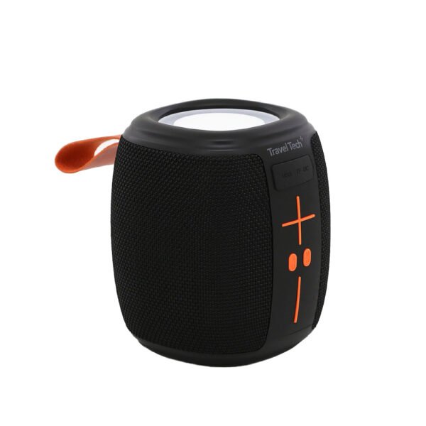 30444- PARLANTE TRAVEL TECH ,CON LUCES 14X11X11 +INFO+FOTOS ,RESISTENTE AL AGUA ,MICRO SD, 10 HORAS DE AUTONOMÍA, TAPA ANTI-SUCIEDAD, CINTA DE AGARRE ,INCLUYE CABLE CARGA, INCLUYE PACKAGING - Imagen 12