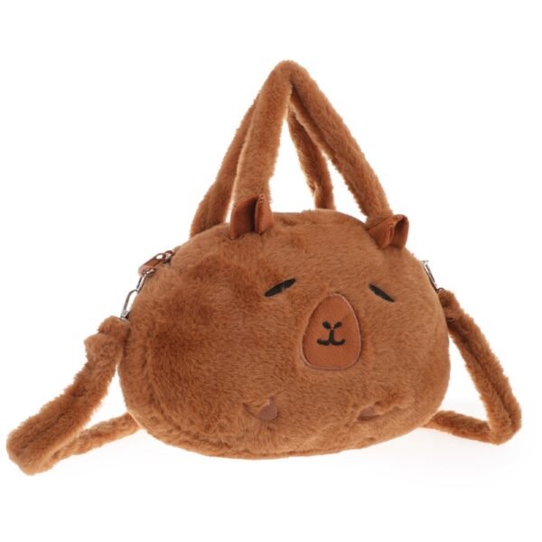 53716 - Carterita Peluche Capibara +INFO+FOTOS  Info: Tira desmontable y regulable Composición: peluche Alto: 18cm Ancho: 26cm Profundidad: 7cm - Imagen 3