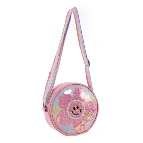 53727C - Carterita Infantil Trendy +INFO+FOTOS Info: Tira regulable, contiene glitter Composición: 70pu 30pvc Alto: 16cm Ancho: 16cm Profundidad: 7cm - Imagen 3
