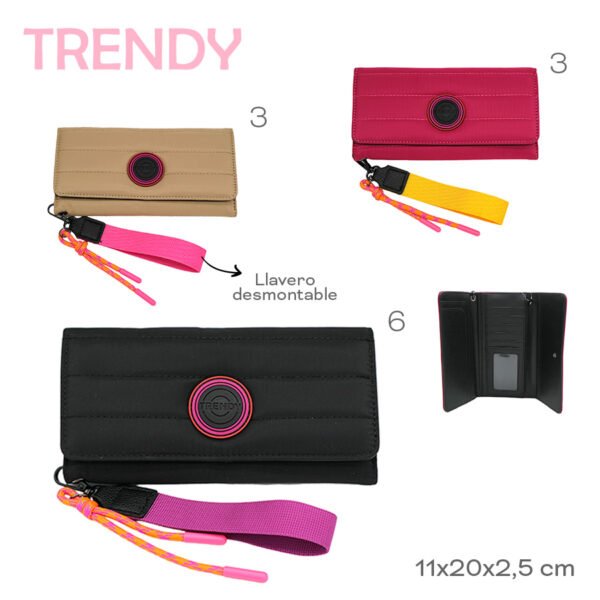 28337 – Billetera C/LLAVERO Trendy, 11X20X2.5 +INFO+FOTOS