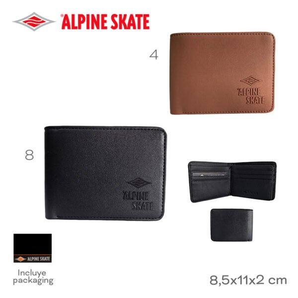 28926 - Billetera Alpine Skate, +INFO+FOTOS Info: Incluye packaging Composición: PU Alto: 8,5cm Ancho: 11cm Profundidad: 2cm