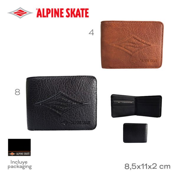 28927 - Billetera Alpine Skate, +INFO+FOTOS Info: Incluye packaging Composición: PU Alto: 8,5cm Ancho: 11cm Profundidad: 2cm