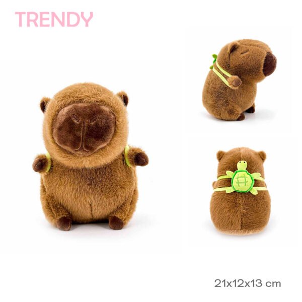 30455- CAPIBARA C/MOCHILA TRENDY 21X12X13 +INFO+FOTOS