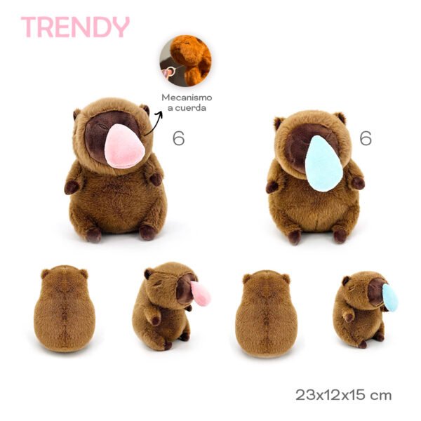 30456- CAPIBARA CON MECANISMO LÍNEA TRENDY 23X12X15 , +INFO+FOTOS