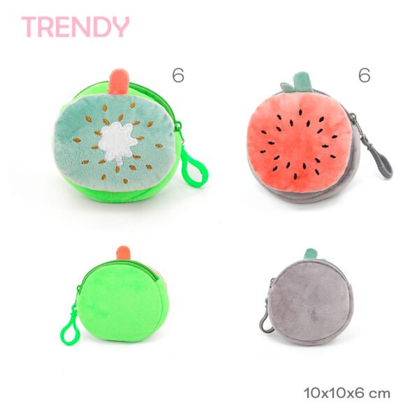 30520 - Monederito Trendy, FRUTAS Composición: Peluche 10X10X6 +INFO+FOTOS