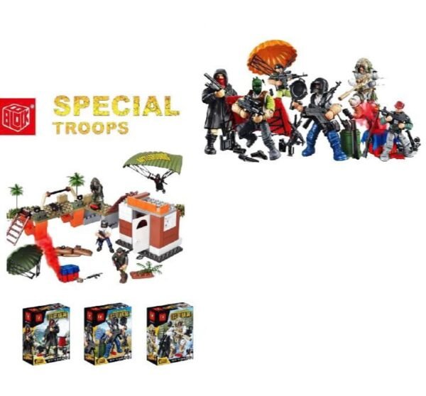 *59750- TROPA ESPECIAL ELITE C/BLOQUES EN CAJA muñeco con toda su equipamiento militar! Incluye Armas y Protección militar. 12X9X4 +INFO+FOTOS - Imagen 5