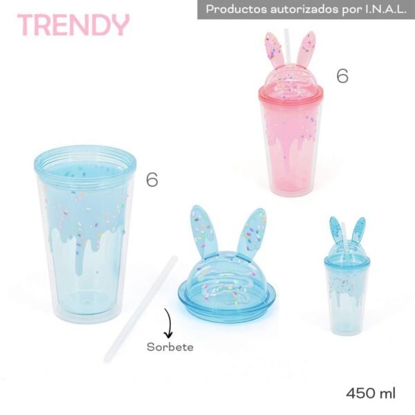 19020 - Vaso Trendy 450ML  +INFO+FOTOS Info: Sorbete Composición: Plástico