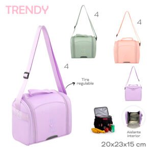 30179 - Lunchera Trendy Térmica Info: Tira regulable, aislante interior  Composición: Nylon  Alto: 20cm  Ancho: 23cm  Profundidad: 15cm  +INFO+FOTOS