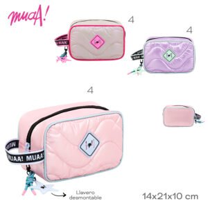 30137 - Cartuchera Muaa   Info: Llavero desmontable  Composición: Nylon  Alto: 14cm  Ancho: 21cm  Profundidad: 10cm +INFO+FOTOS