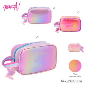 30143 - Cartuchera Muaa   Composición: Nylon  Alto: 14cm  Ancho: 21cm  Profundidad: 9cm +INFO+FOTOS