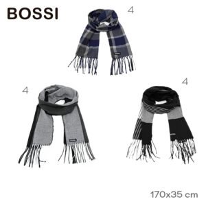 18791- Bufanda Bossi T2	170cm	35cm		Poliéster +INFO+FOTOS