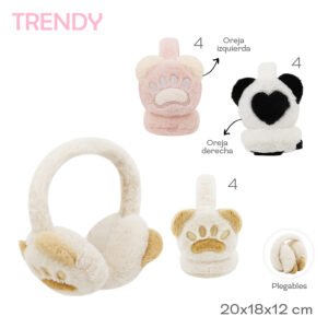 31472-Orejera Trendy	20 cm	18 cm	12 cm	Peluche	Plegables, diseño asimétrico +INFO+FOTOS
