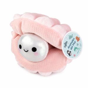 841302B- OSTRA CON PERLA 9"=23CM ANIMALES DE MAR PELUCHE +INFO+FOTOS