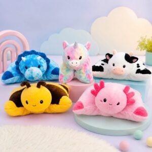 614578 -ALMOHADON ANIMALES CONVERTIBLE CON VELCRO 18"=46CM PELUCHES VARIOS MOD  +INFO+FOTOS