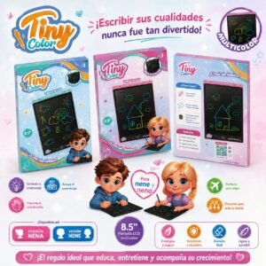 55749- TABLET MAGICA  DE DIBUJO 8.5" TINY MULTICOLOR 23X15X1 NENA NENA JUGUETES  +INFO+FOTO