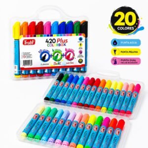 -420x20- Valija Trabi 420 Plus Colorbox X20 Colores Clasicos Pastel Neon