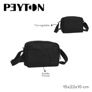54402-	Morral Peyton	15cm	22cm	15cm	Nylon	Bolsillo frontal, tira regulable MARROQUINERIA +INFO+FOTOS
